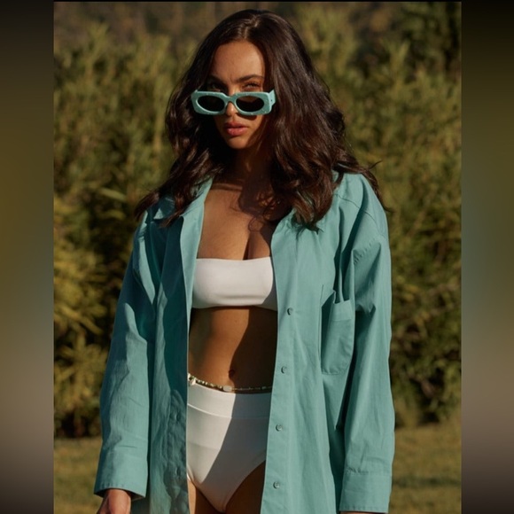 COPY - 12th Tribe: Serpentine Green & White Marble sunglasses - Picture 4 of 5